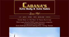 Desktop Screenshot of cabanasautobody.com