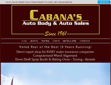 Tablet Screenshot of cabanasautobody.com